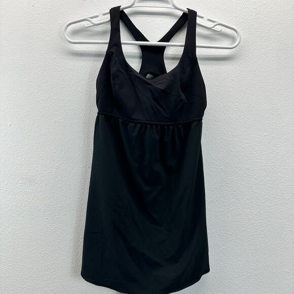 Lululemon Venus Tank Black Gray Size 6 - Picture 2 of 9